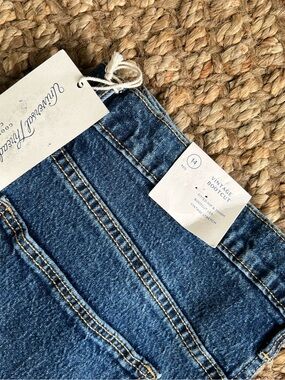 Universal Thread Blue Denim Jeans with Tan Stitching